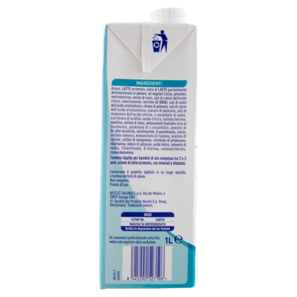 NESTLÉ NIDINA Optipro 4 Latte di crescita liquido per bambini da 2 anni Brick 1L