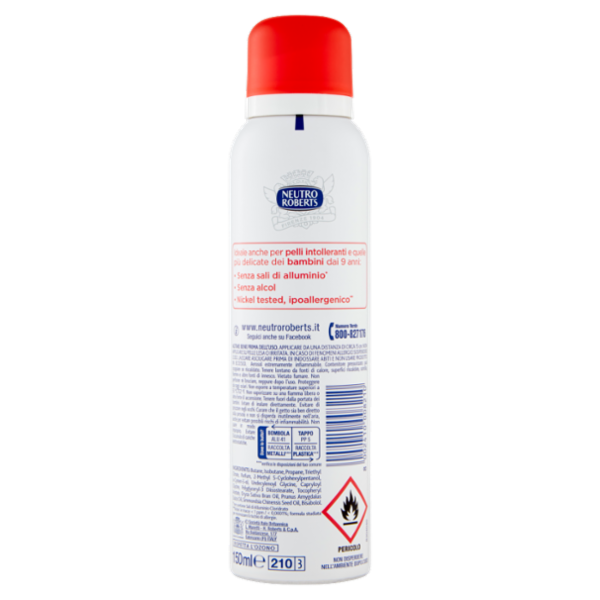 Neutro Roberts dermazero pelli intolleranti Deo Spray 150 ml