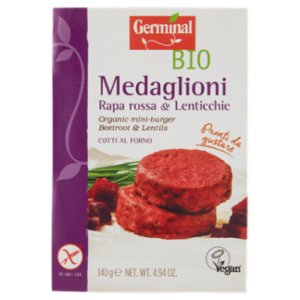 Germinal Bio Medaglioni Rapa Rossa & Lenticchie 2 x 70 g