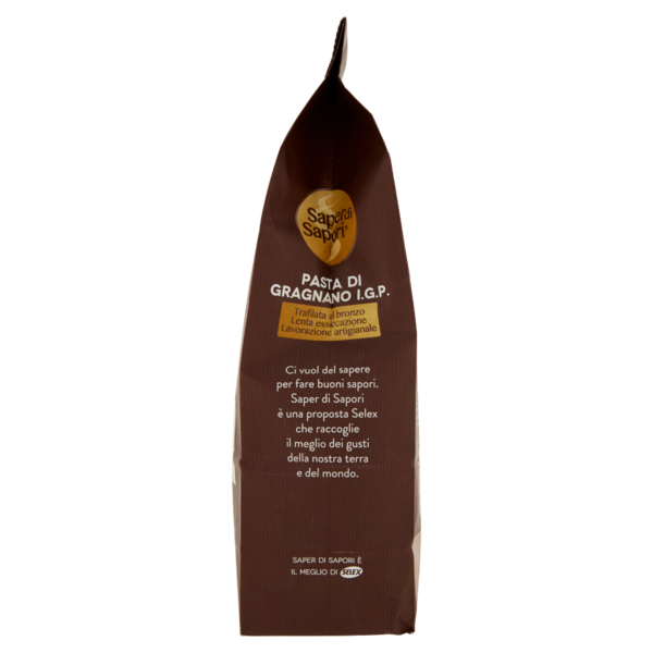 Selex Saper di Sapori Pasta di Semola di Gragnano I.G.P. Rigatoni Rigati 500 g