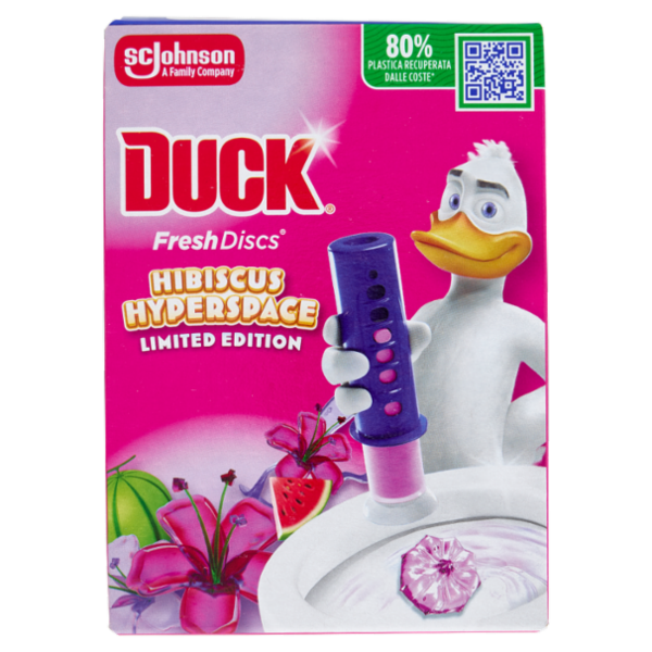 Duck Fresh Discs - Base per Dischi Gel Igienizzanti WC, Fragranza Hibiscus 36ml