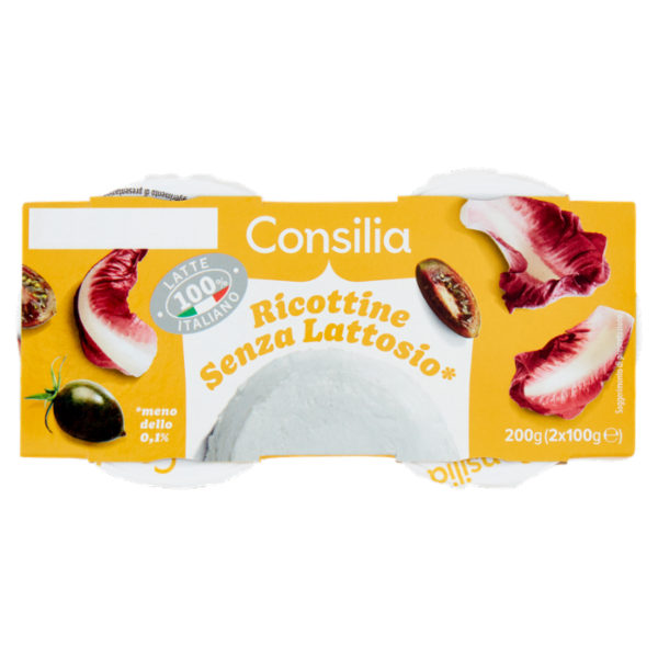 Consilia Ricotta Senza Lattosio 2x100 g