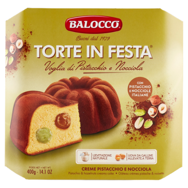 Balocco Torte in Festa Voglia di Pistacchio e Nocciola 400 g