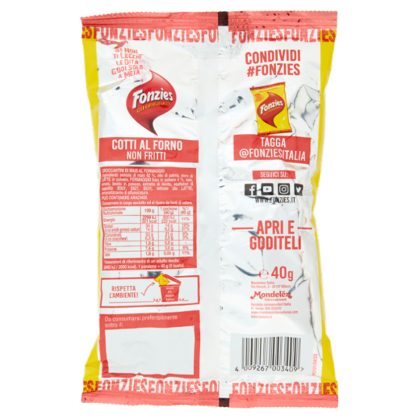 Fonzies Gli Originali Croccantini di Mais al Formaggio - 40g