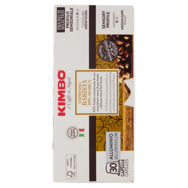 Kimbo Espresso Barista 100% Arabica Capsule Compatibili con Macchine Nespresso* Original 30 x 5,5 g