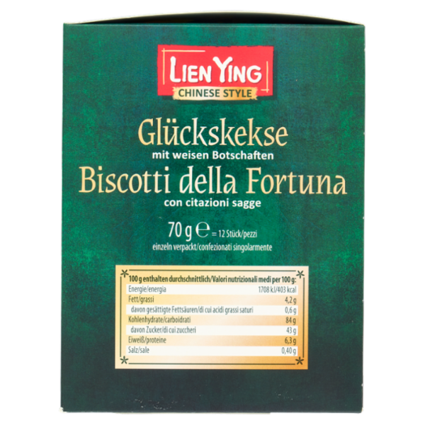 Lien Ying Chinese Style Glückskekse 70 g