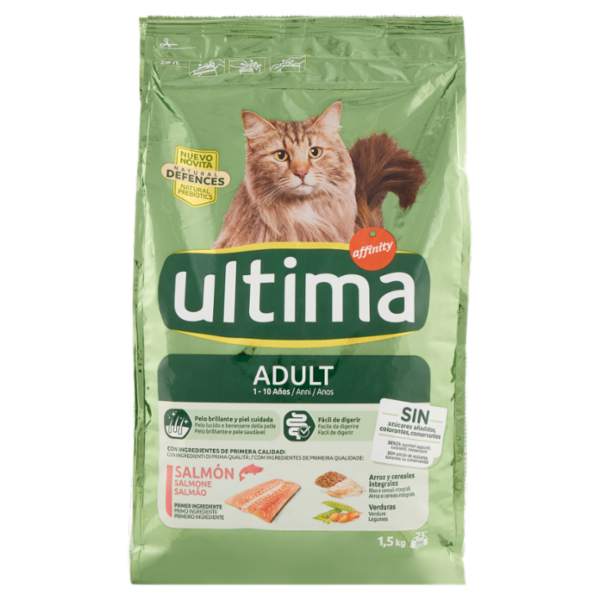 Ultima Cat Adult 1-10 Anni Salmone 1,5 kg