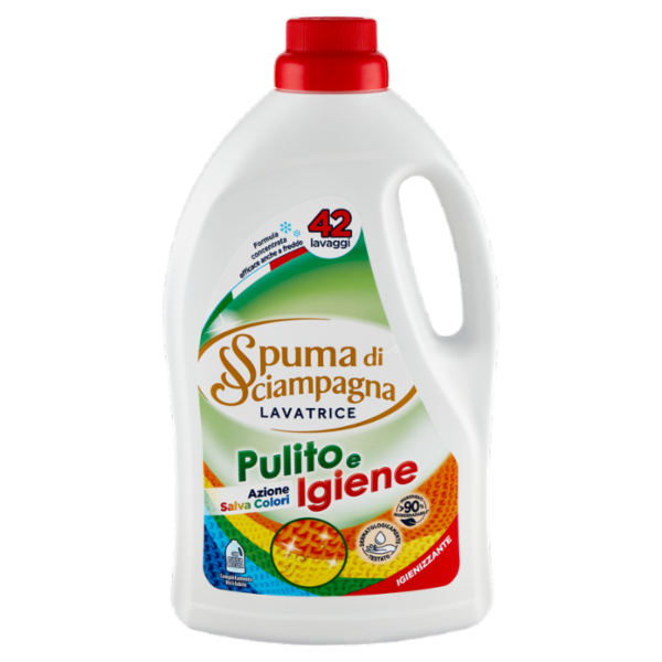 Spuma di Sciampagna Pulito e Igiene Lavatrice Igienizzante 1890 ml