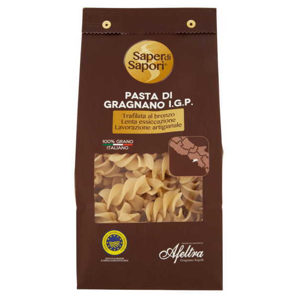 Selex Saper di Sapori Pasta di Semola di Gragnano I.G.P. Fusilloni 500 g