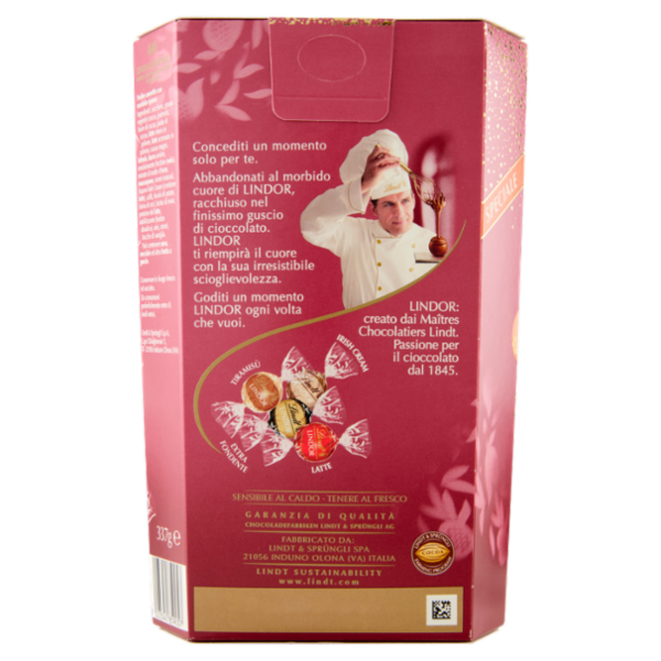 Lindt Lindor Cioccolatini assortiti Scatola limited edition Natale 337 g