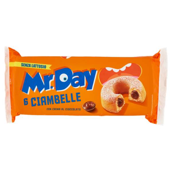 Mr.Day 6 Ciambelle con Crema al Cioccolato 6 x 50 g