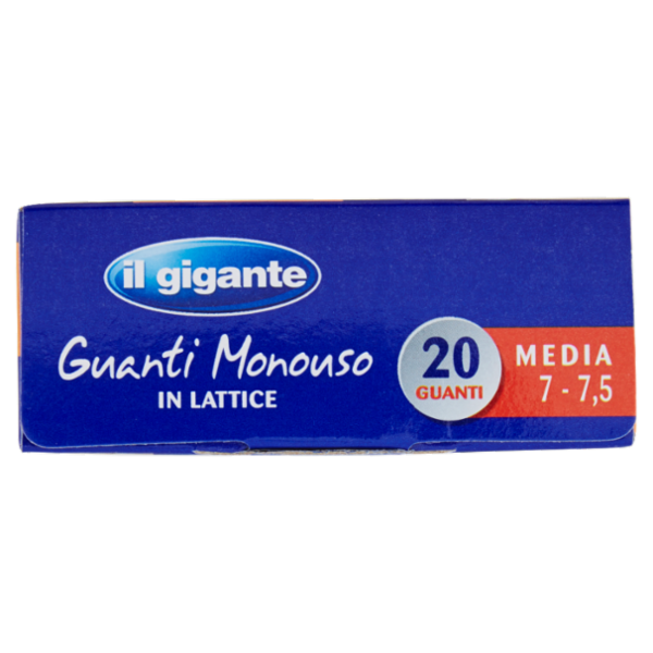 IL GIGANTE Guanti Monouso in Lattice Media 7 - 7,5 20 Guanti