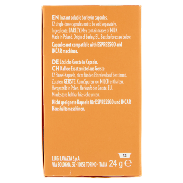Lavazza A Modo Mio Orzo 12 Capsule 24 g