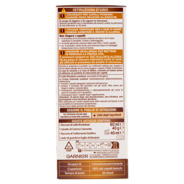 Garnier Belle Color Colorazione Permanente 24 Castano Scuro Naturale 3