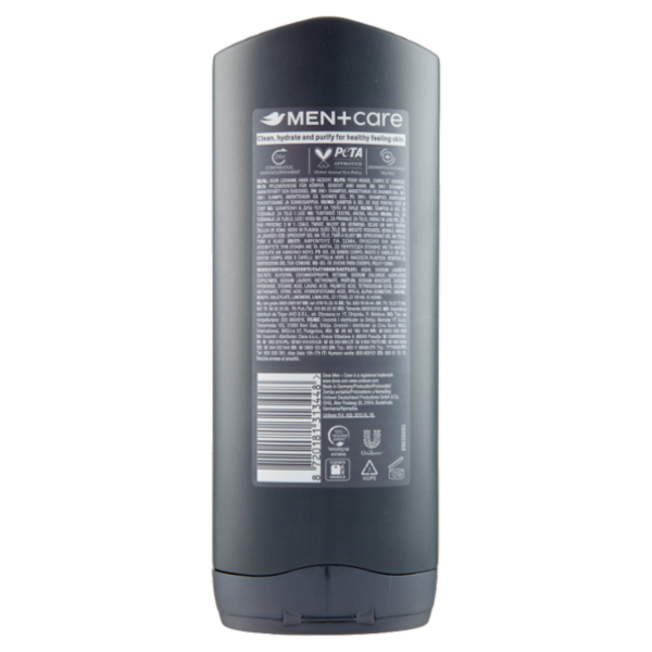 Dove Men+Care Hydrating Clean Comfort Body, Face & Hair Wash 400 ml