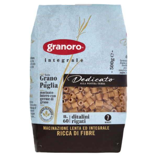 granoro Dedicato integrale n.60 ditalini rigati 500 g