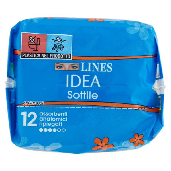 Lines Idea Sottile anatomico ripiegato 12 pz