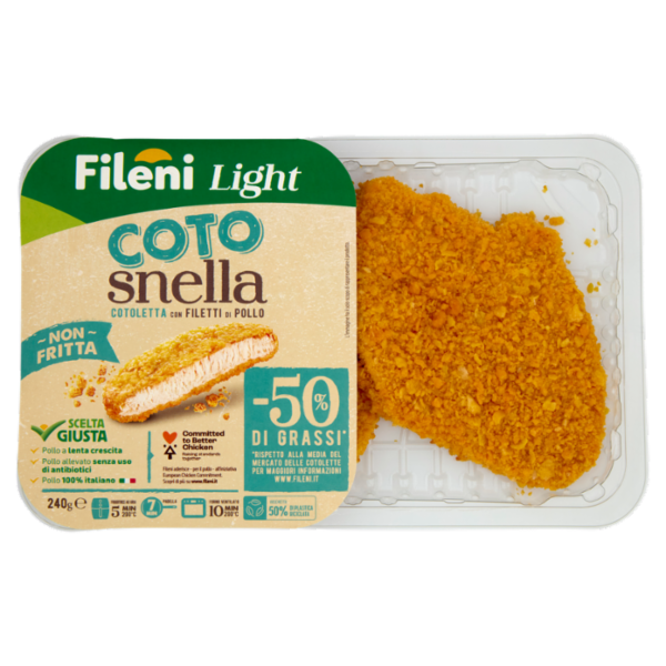Fileni Light Cotosnella Cotoletta con Filetti di Pollo 0,240 kg