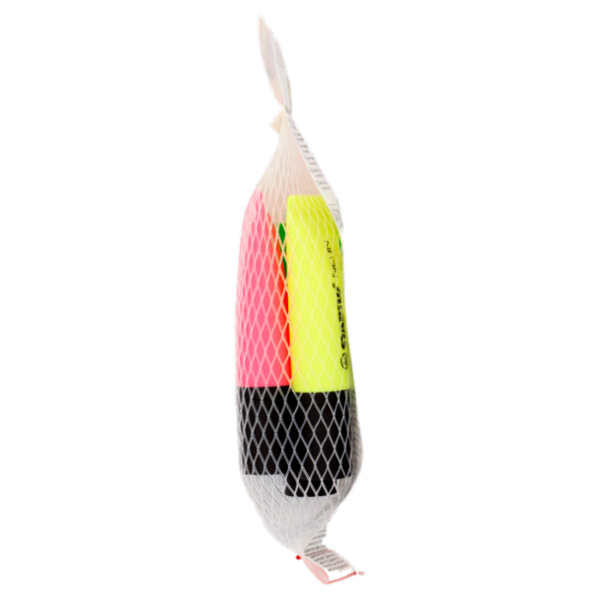 STABILO Neon evidenziatore giallo/rosa/verde - retina da 3 pz.