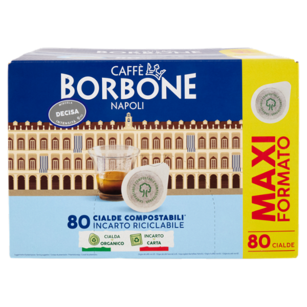 Caffè Borbone Miscela Decisa Cialde Compostabili* 80 x 7,2 g