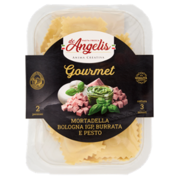 De Angelis Gourmet Mortadella Bologna IGP, Burrata e Pesto 250 g