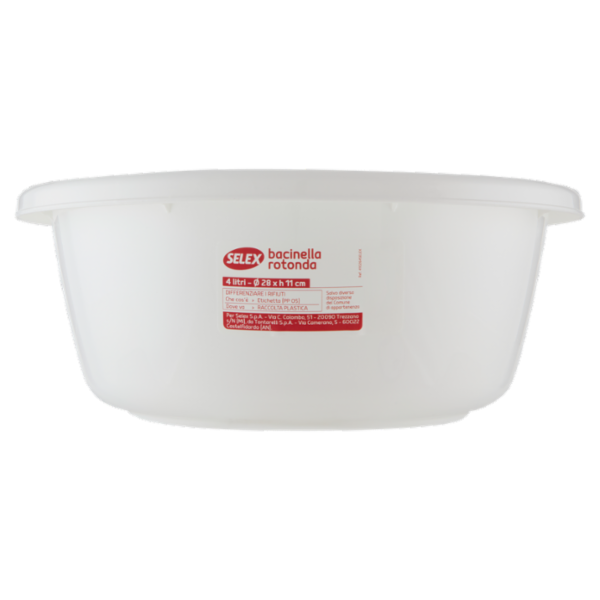 Selex Bacinella Rotonda Panna 4 L