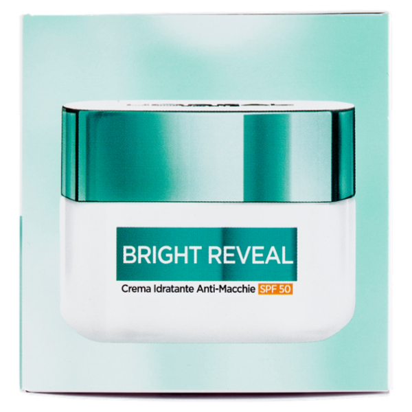 L'Oréal Paris Bright Reveal Crema Idratante Anti-Macchie SPF 50, 50 ml