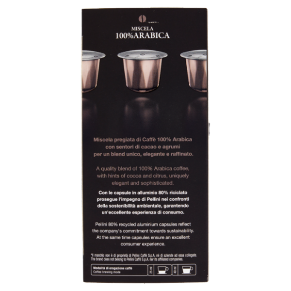 Pellini Top Miscela 100% Arabica Compatibili Nespresso* 30 Capsule 165 g