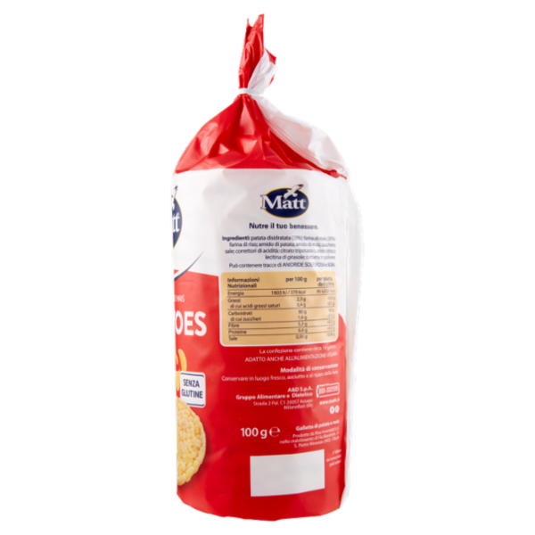 Matt le Potatoes Gallette di Patate e Mais 100 g
