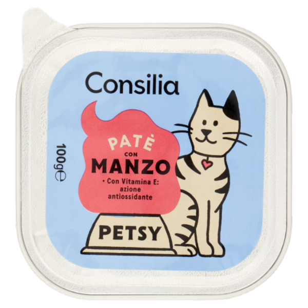 Consilia Petsy Gatto Paté con Manzo 100 g