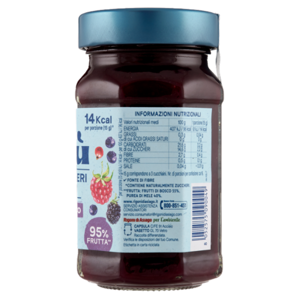 Rigoni di Asiago Natù Senza Zuccheri Aggiunti° Frutti di bosco bio 240 g