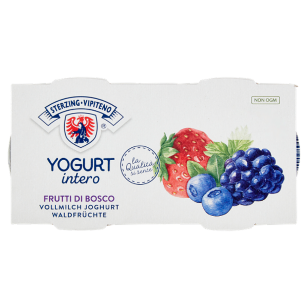 Sterzing Vipiteno Yogurt intero Frutti di Bosco 2 x 125 g