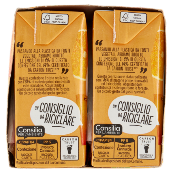 Consilia Saper Scegliere Succo Arancia Bionda 6x200 ml
