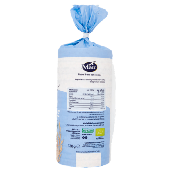 Matt le Riso Integrale Bio 120 g