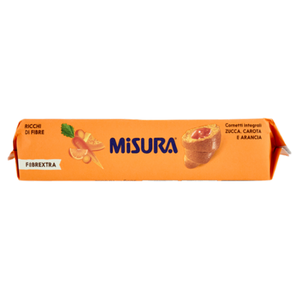 Misura Fibrextra 6 Cornetti integrali Zucca, Carota e Arancia 308 g