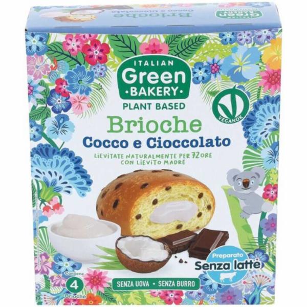 Fraccaro Brioche Plant Based Cocco e Cioccolato 4 pezzi 180g