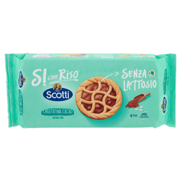 Riso Scotti Si con Riso Senza Lattosio Crostatina Cacao 4 x 36 g