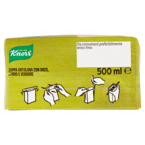 Knorr Zuppa Ortolana con Orzo, Farro e Verdure 500 ml
