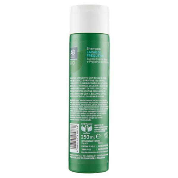 Armonia & Benessere Shampoo Lavaggi Frequenti Bio con Succo di Aloe Vera e Proteine del Grano 250 ml