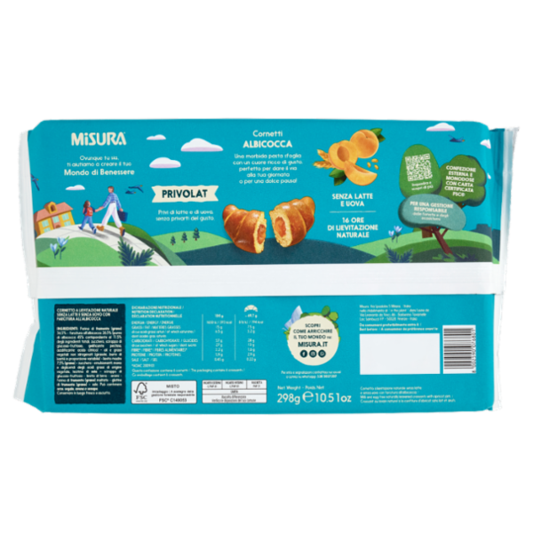 Misura Privolat 6 Cornetti Albicocca 298 g