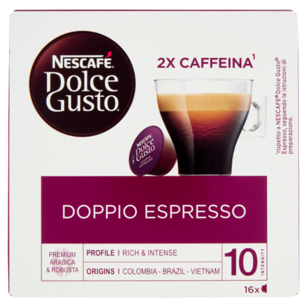 NESCAFÉ DOLCE GUSTO Doppio Espresso 16 capsule (16 tazze)