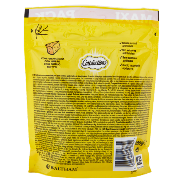 Catisfactions Maxi Pack con Stuzzicante Formaggio 180 g