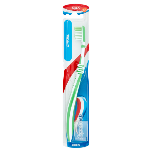 Aquafresh Dynamic spazzolino protezione denti e gengive delicato per rimuovere placca setole dure