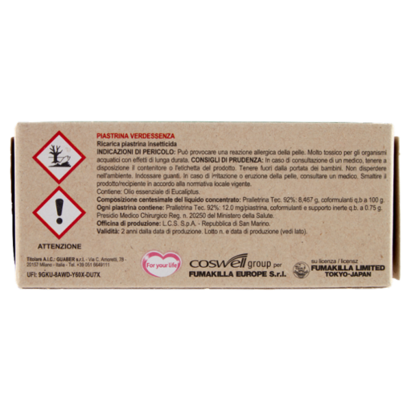 VAPE Piastrine Verdessenza 20 pz