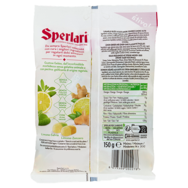 Sperlari Gran Gelées Duetto Limone-Salvia, Limone-Zenzero 150 g