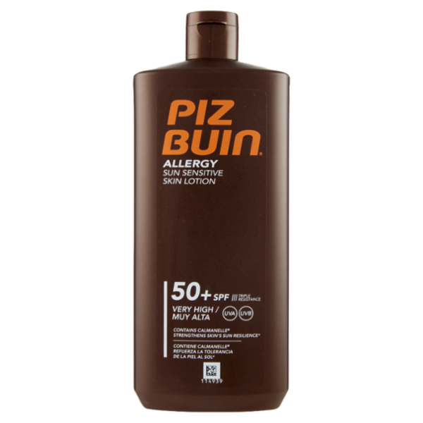 Piz Buin Allergy Sun Sensitive Skin Lotion 50+ SPF Alta 400 ml