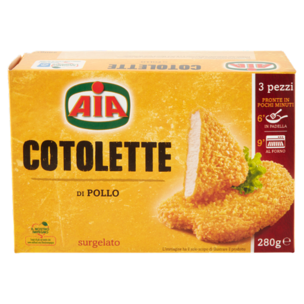 Aia Cotolette di Pollo surgelato 280 g