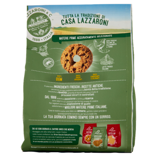 Lazzaroni Croccale con Farina di Grano Saraceno e Gocce di Cioccolato 700 g