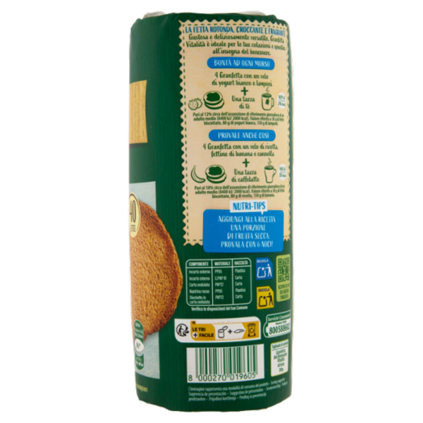 Delverde Granfetta del Benessere Vitalità 40 Fette 300 g