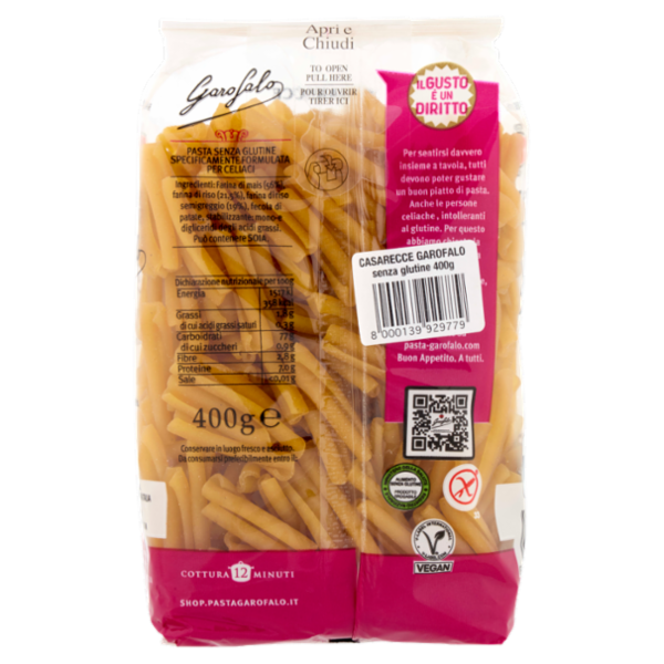 Garofalo Casarecce Senza Glutine 400 g